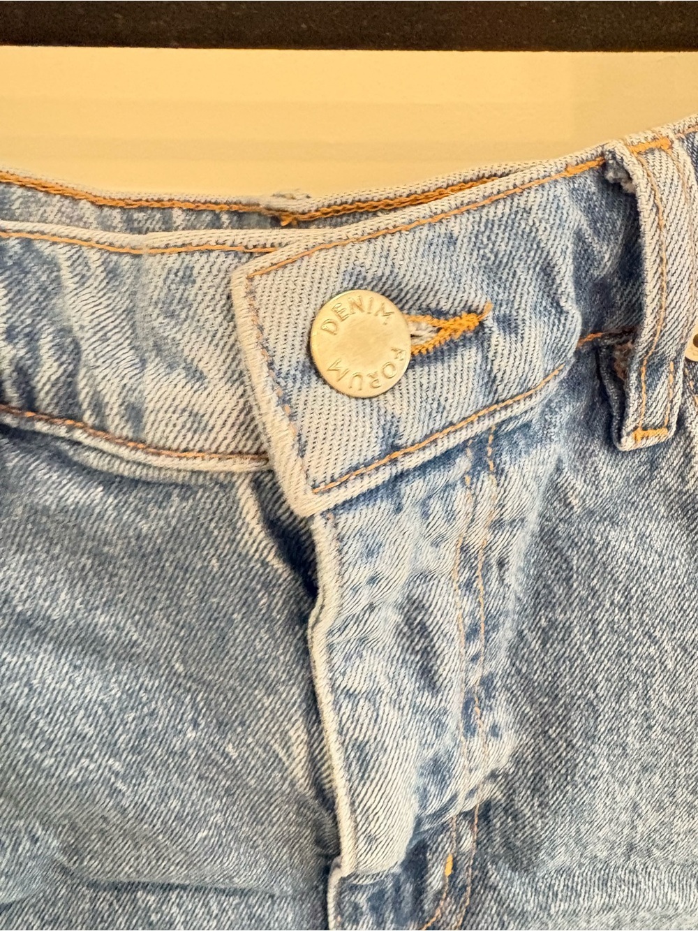DENIM FORUM MID RISE CUTOFF DENIM SHORTS - Picture 3 of 6